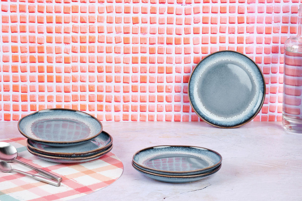 TELLER Genesis Ø16,5cm - 6er-Set - Meer - Blau, Keramik (16.5cm) - Björn