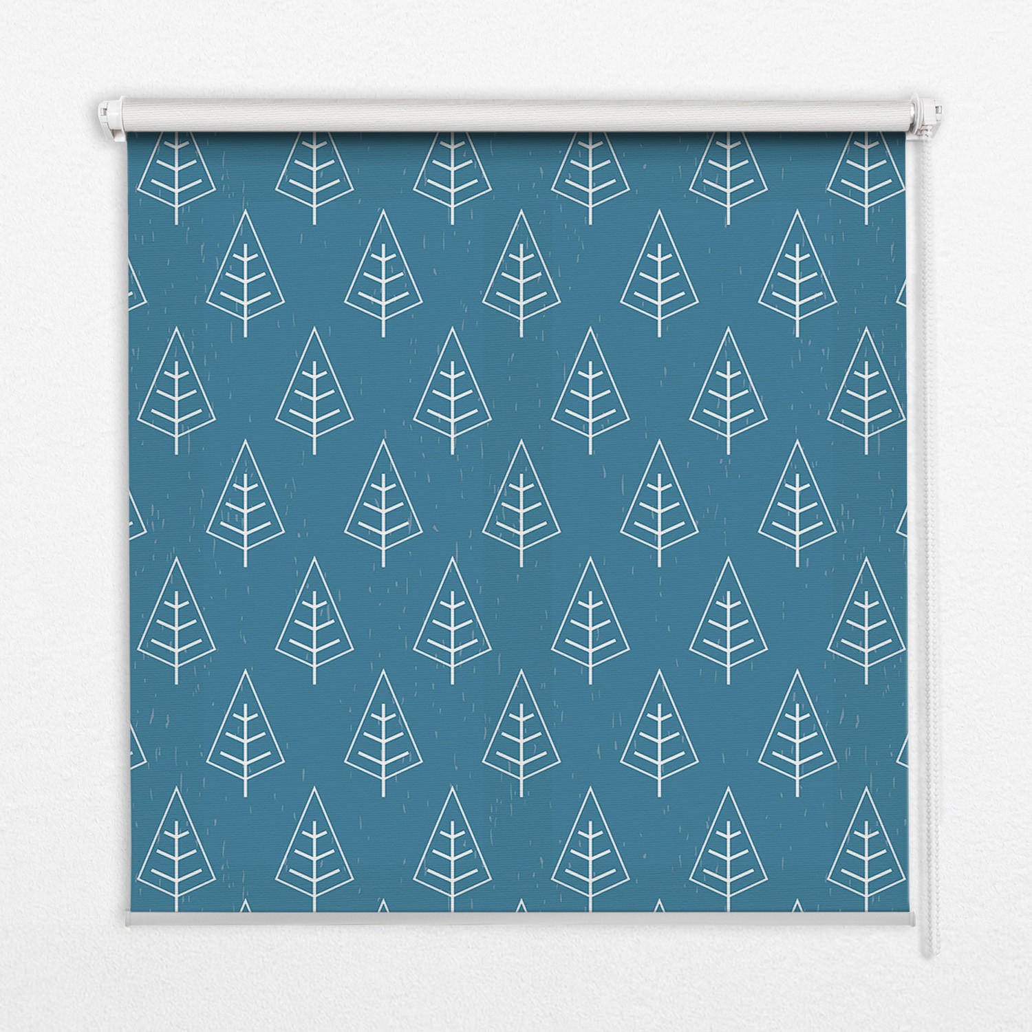 VERDUNKELUNGSROLLO 80x240 cm Bäume im Regen - Weiß, Textil (80/240cm) - TULUP