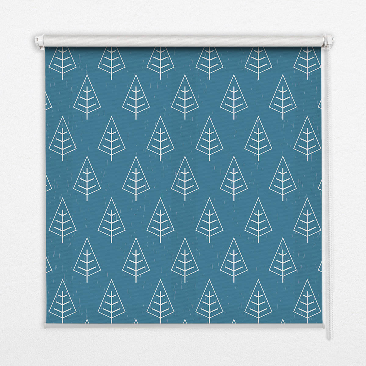 ROLLO LICHTDURCHLÄSSIG 130x140 cm Bäume im Regen - Weiß, Textil (130/140cm) - TULUP