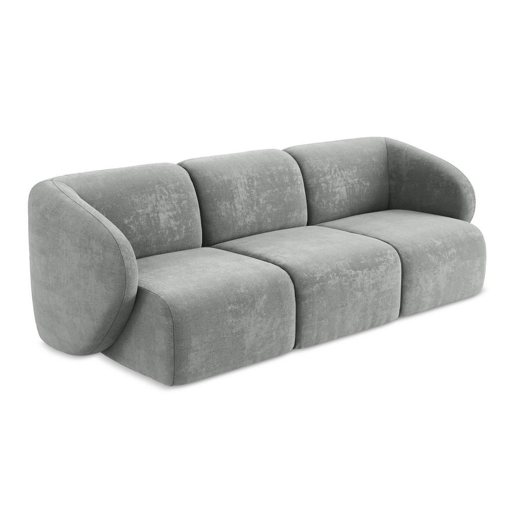 Thumbnail - Makamii 3-Sitzer, Grau, Textil, Holzwerkstoff, 244x75x94 cm, Hergestellt in Europa, Oeko-Tex®, Wohnzimmer, Sofas & Couch...