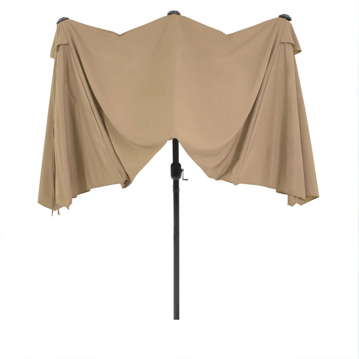 SONNENSCHIRM - Taupe, Textil (270/460cm) - Hansiro