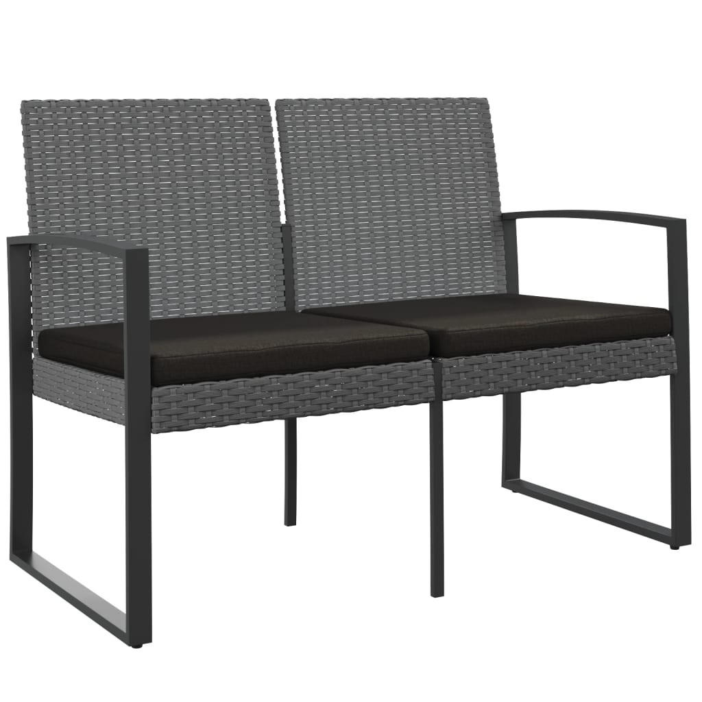 furnicato Gartenbank Grau 103.5x77.5x57 cm