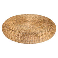 SITZHOCKER geflochten Ottoman 55/55/14 cm - Braun, Naturmaterialien (55/14/55cm) - Atmosphera Createur d´interieur