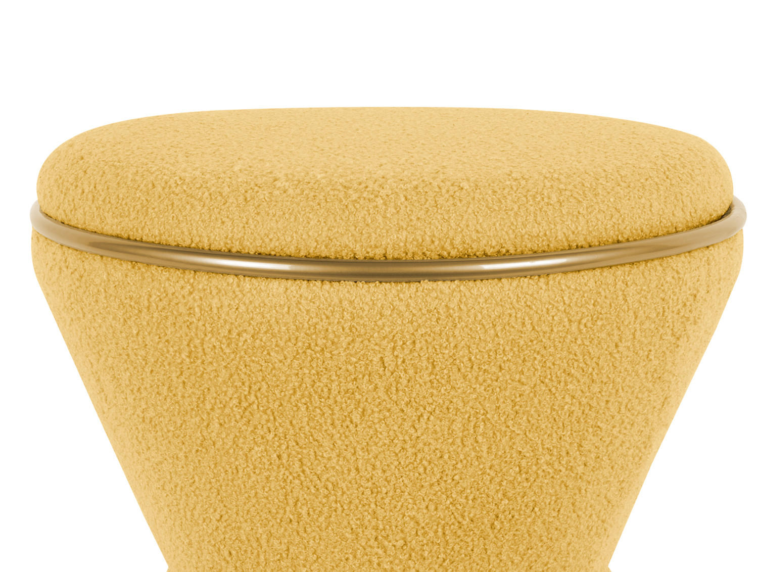 HOCKER Gustar 38.5/38.5/43 cm - Gelb, Textil (38.5/43/38.5cm) - Leitmotiv