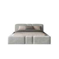 POLSTERBETT Monte 180x200 cm mit stabilem Metallrahmen, Bettkasten und Stauraum, Doppelbett mit Kopfteil - Perfect Harmony Dunkelgrau - Dunkelgrau, Textil/Metall (180/200cm) - Chilly