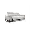 SOFA AVENA 3-Sitzer mit 2 Relaxfunktionen, hellgrau - Hellgrau, Holzwerkstoff/Textil (204/80/108cm) - Courtois Laville