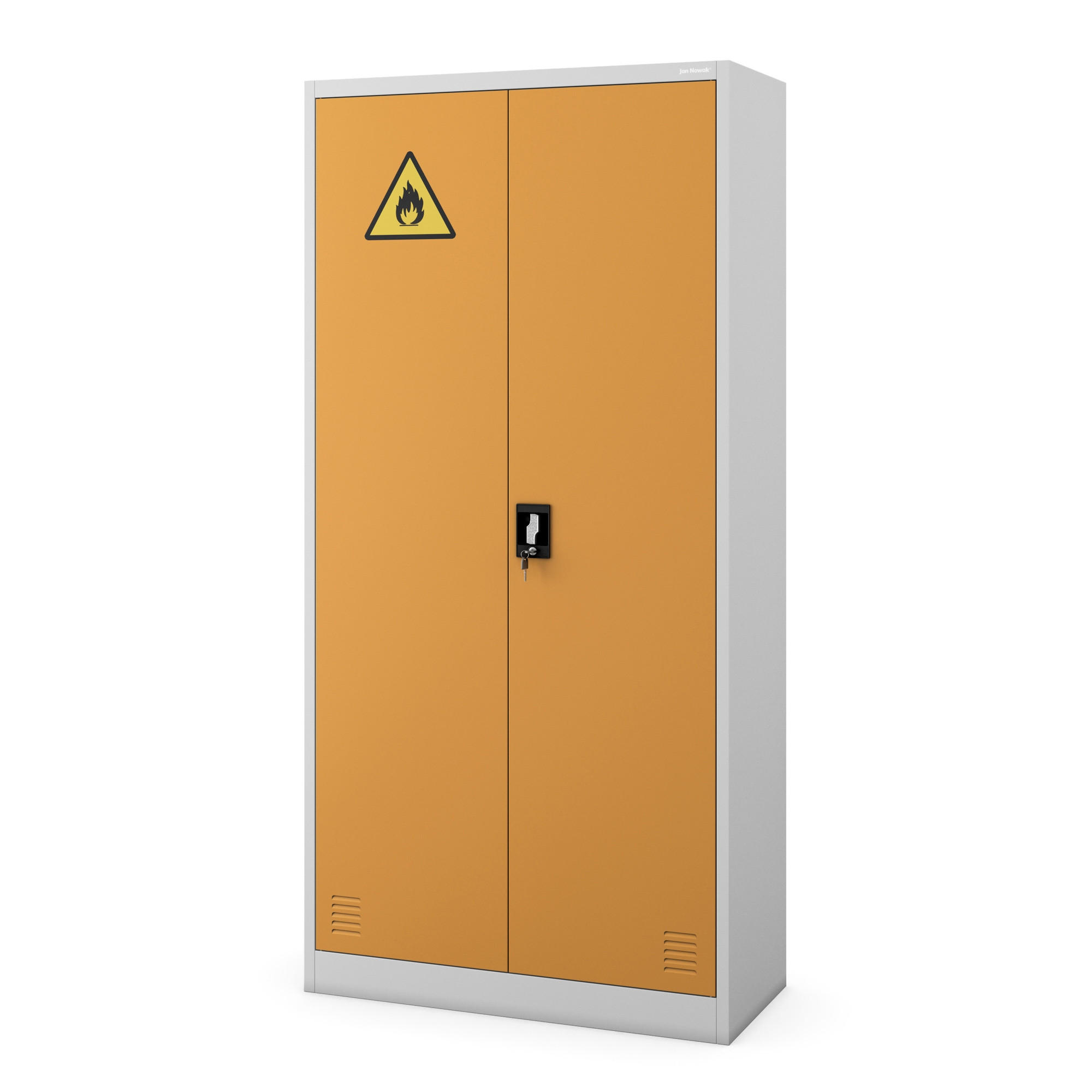 Jan Nowak Chemikalschrank Gelb 90x185x40 cm