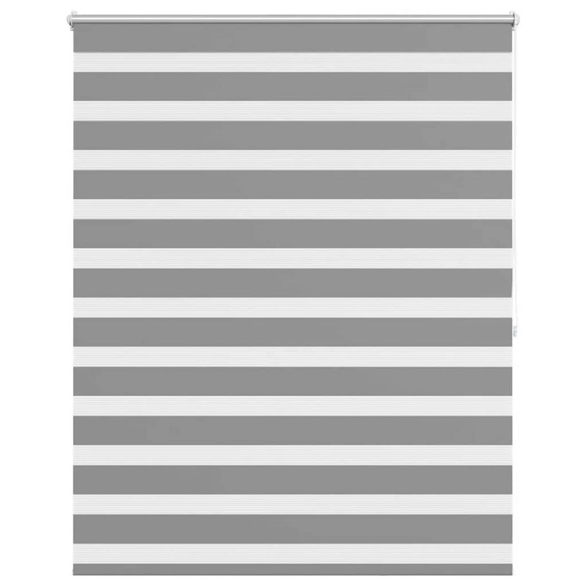 DOPPELROLLO 140,9/175 cm Stoffbreite 136,7 cm aus Polyester Grau - Grau, Textil (140/120cm) - vidaXL