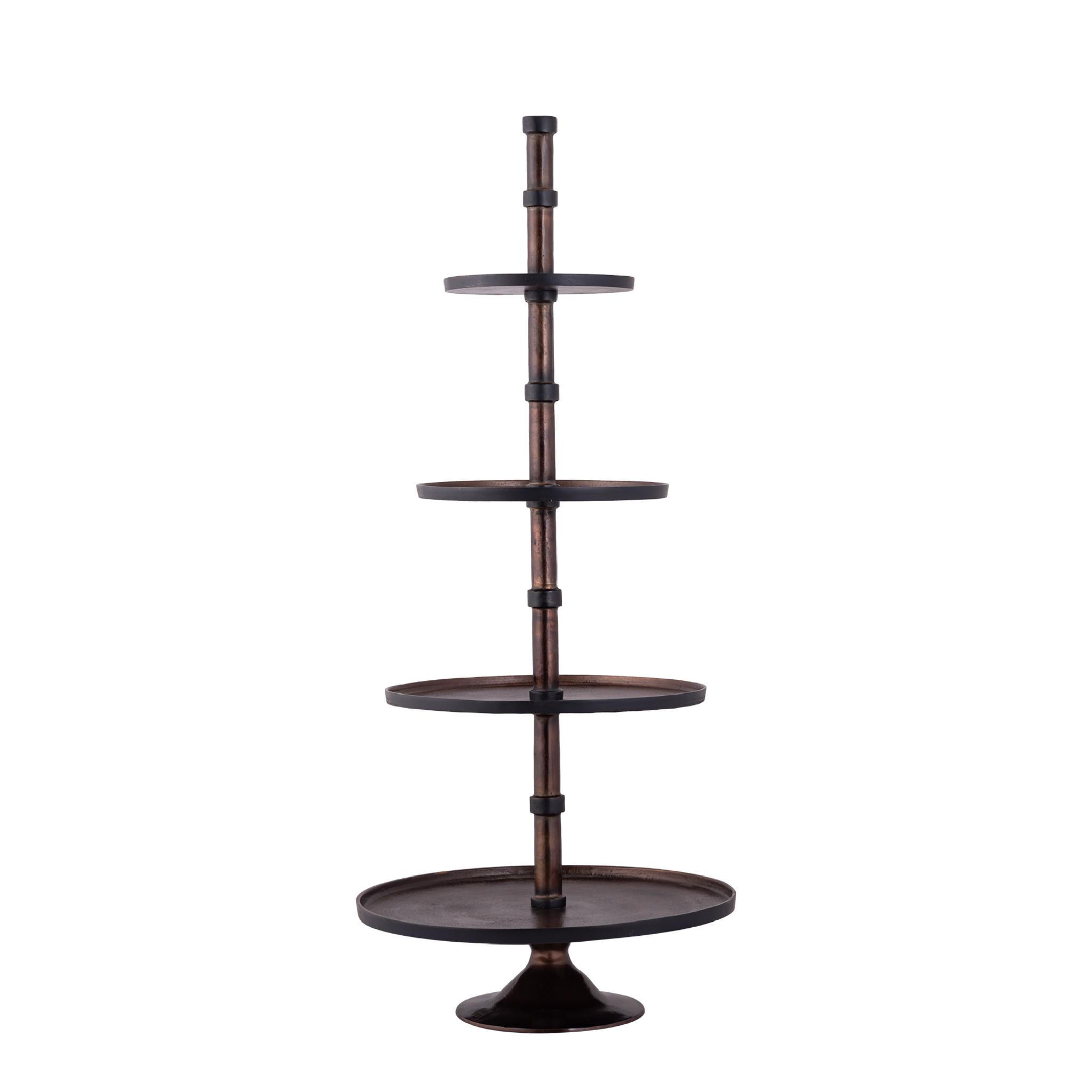 ETAGERE Glinda Braun 57/57/135cm - Braun, Metall (135cm) - PTMD Collection