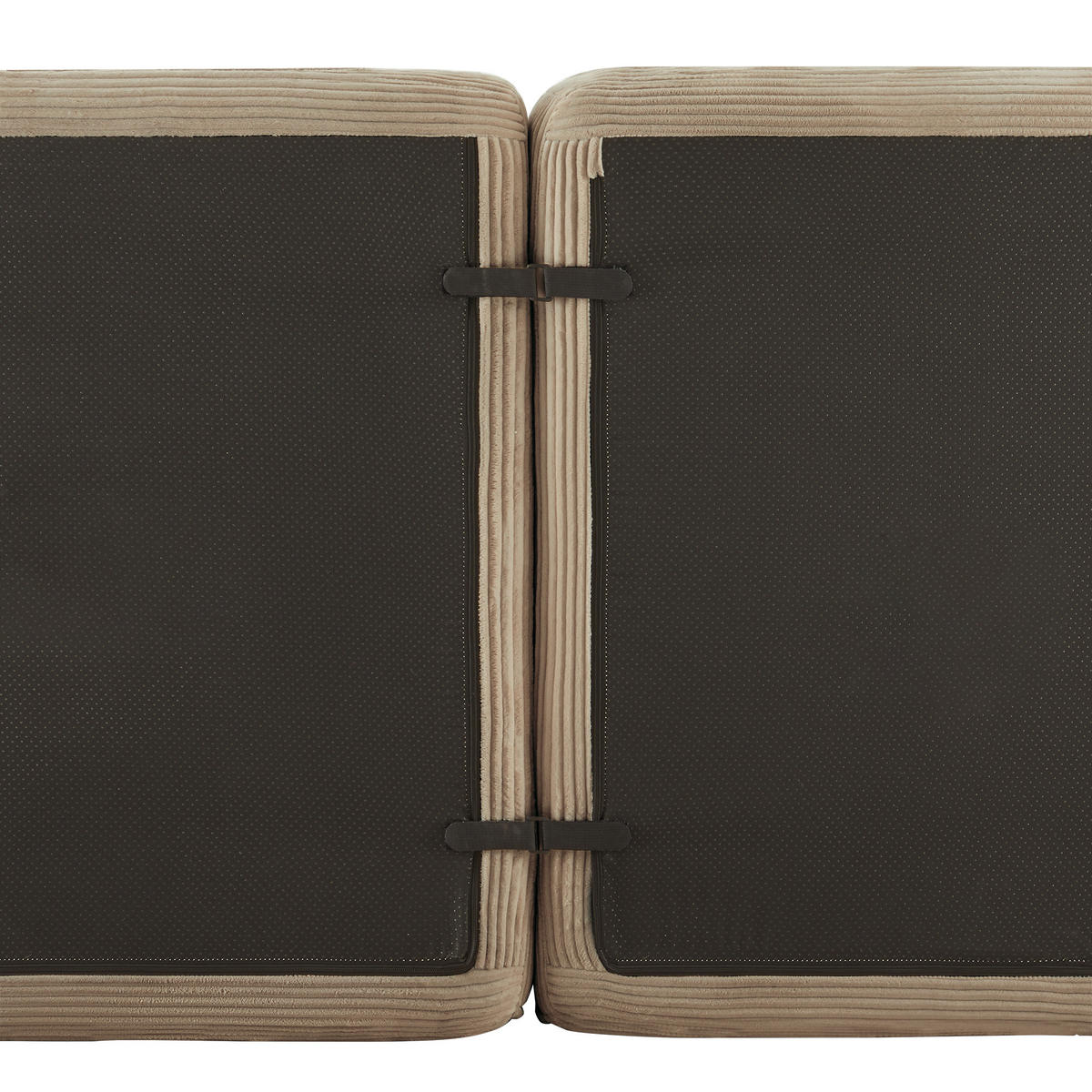 3-SITZER Sofa 177x104x69 cm aus Cordstoff rahmenlos modular, braun - Braun, Textil (104/69/177cm)
