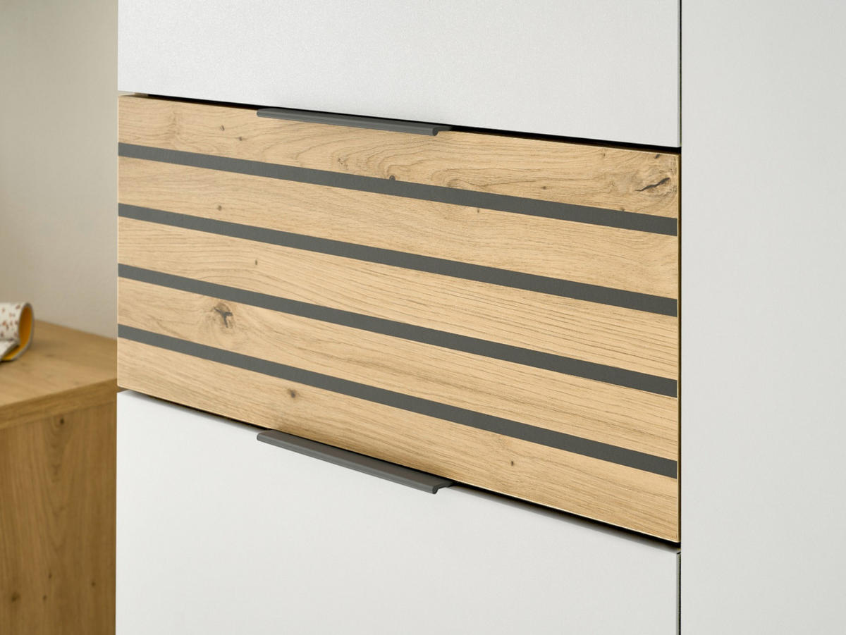 GARDEROBE 5-teilig in 290/200/38 cm - Weiß, Holz (290/200/38cm) - moebel dich auf