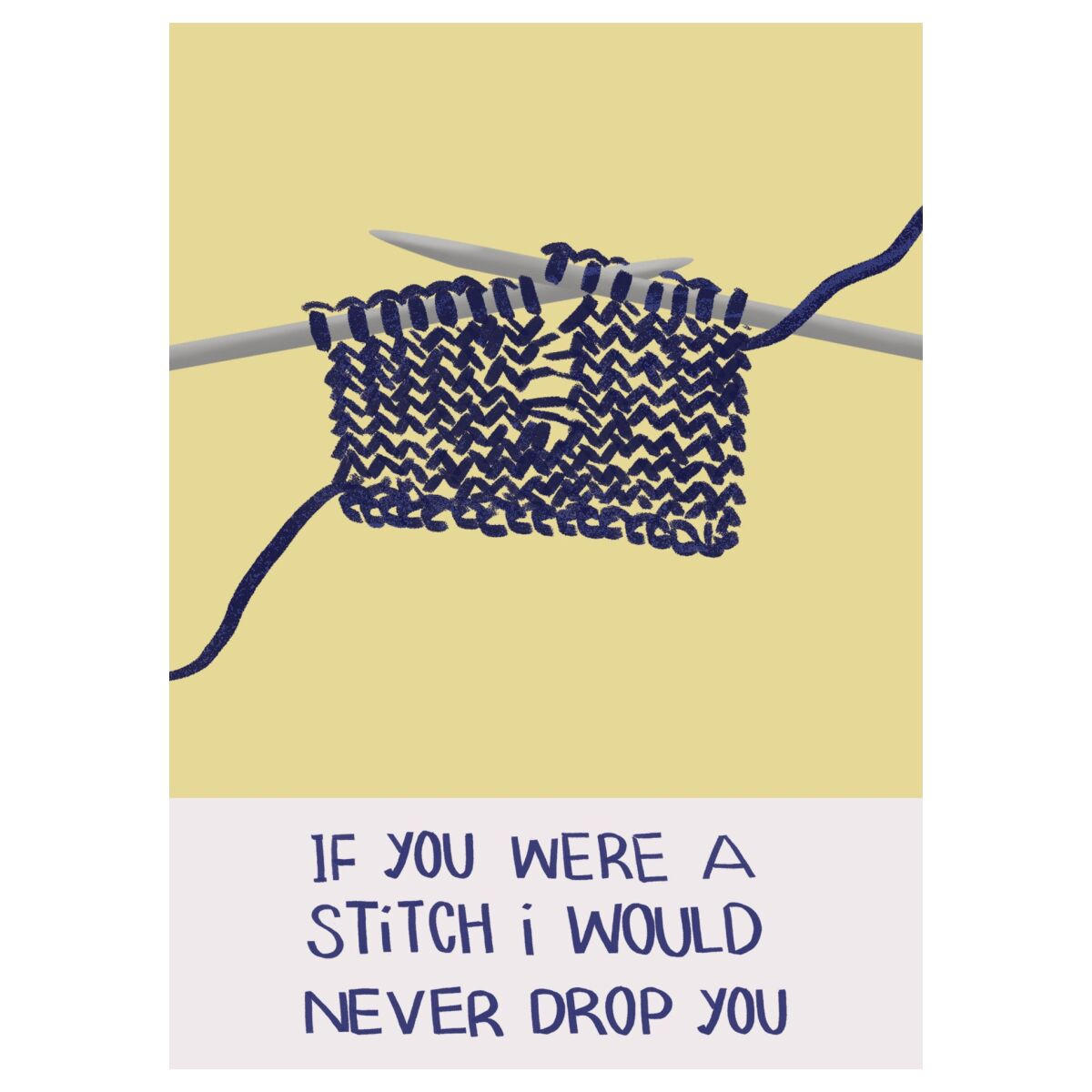 POSTER Charlotte Trudgett - Dropped Stitches - Gelb, Papier (30/40/0.1cm) - Poster&Frame