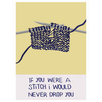 POSTER Charlotte Trudgett - Dropped Stitches - Gelb, Papier (30/40/0.1cm) - Poster&Frame