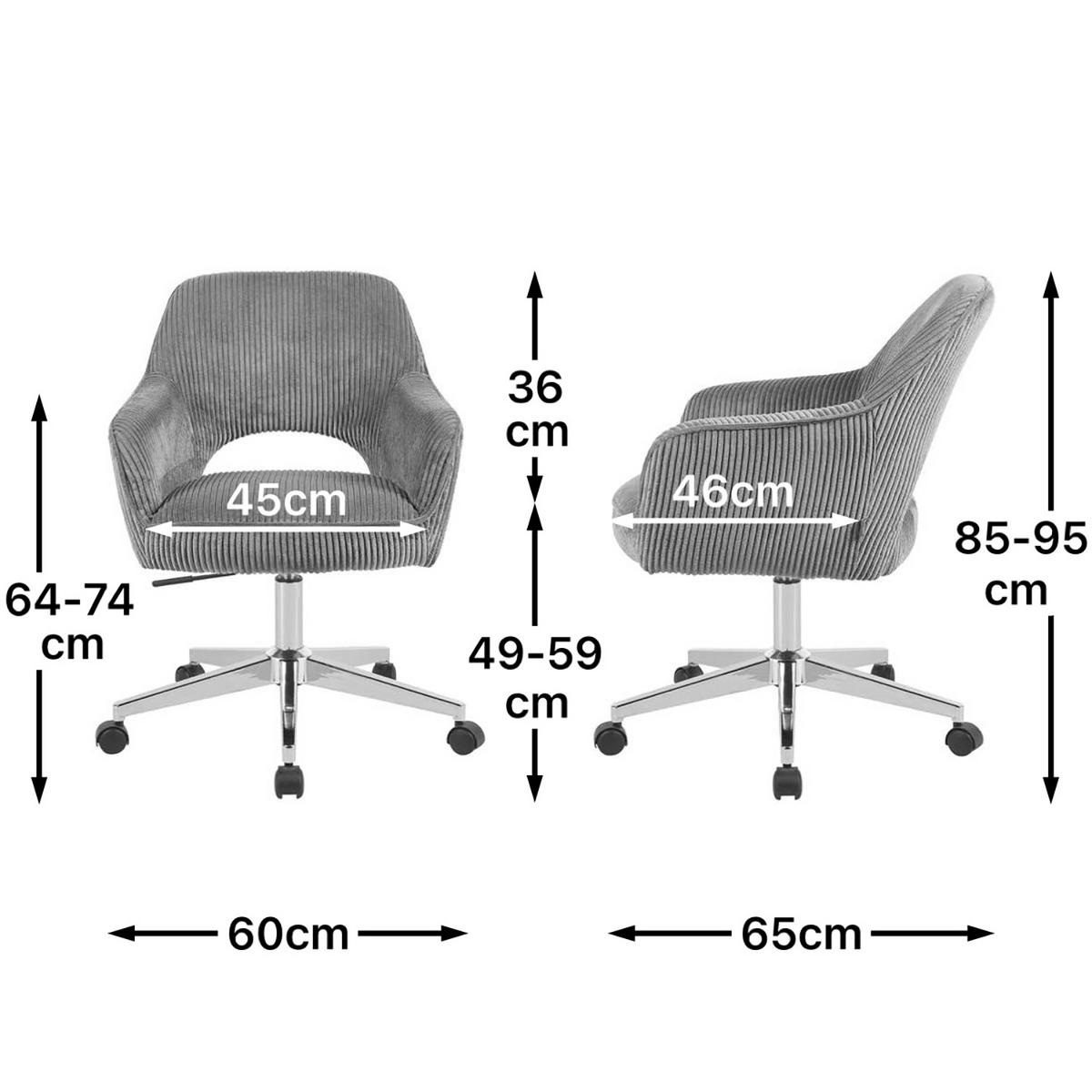 BÜROSTUHL Mika-Faro - Chromfarben/Grün, Textil/Metall (60/84/65cm) - DUBI Möbel