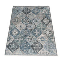 KURZFLOR-TEPPICH SEMER 421 TÜRKIS 200X280 - Türkis, Textil (200/280cm) - Paco Home