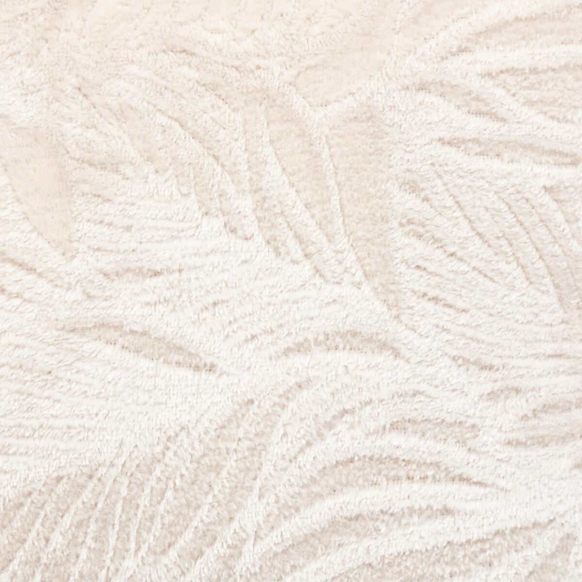 KISSEN mit Blattmuster Ryo 40/40/7 cm - Beige, Textil (40/40cm) - Atmosphera Createur d´interieur