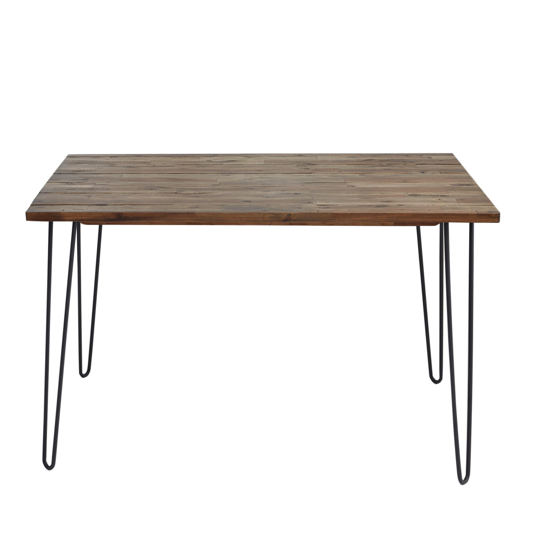 ESSTISCH SCORPION Akazie Braun 120cm - Schwarz/Braun, Holz/Metall (73/120/75cm) - riess-ambiente