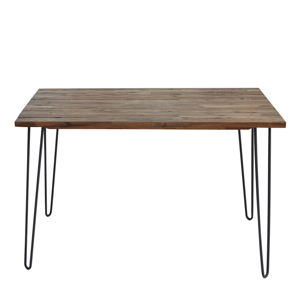 ESSTISCH SCORPION Akazie Braun 120cm - Schwarz/Braun, Holz/Metall (73/120/75cm) - riess-ambiente