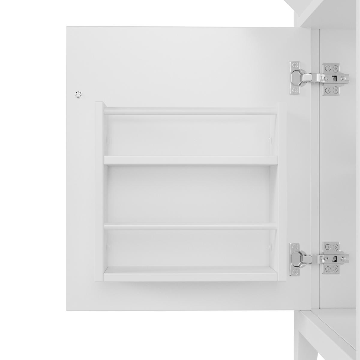 WASCHTISCH Weiß 76/46/90 cm - Weiß, Holz (76/90/46cm) - PANGIVO