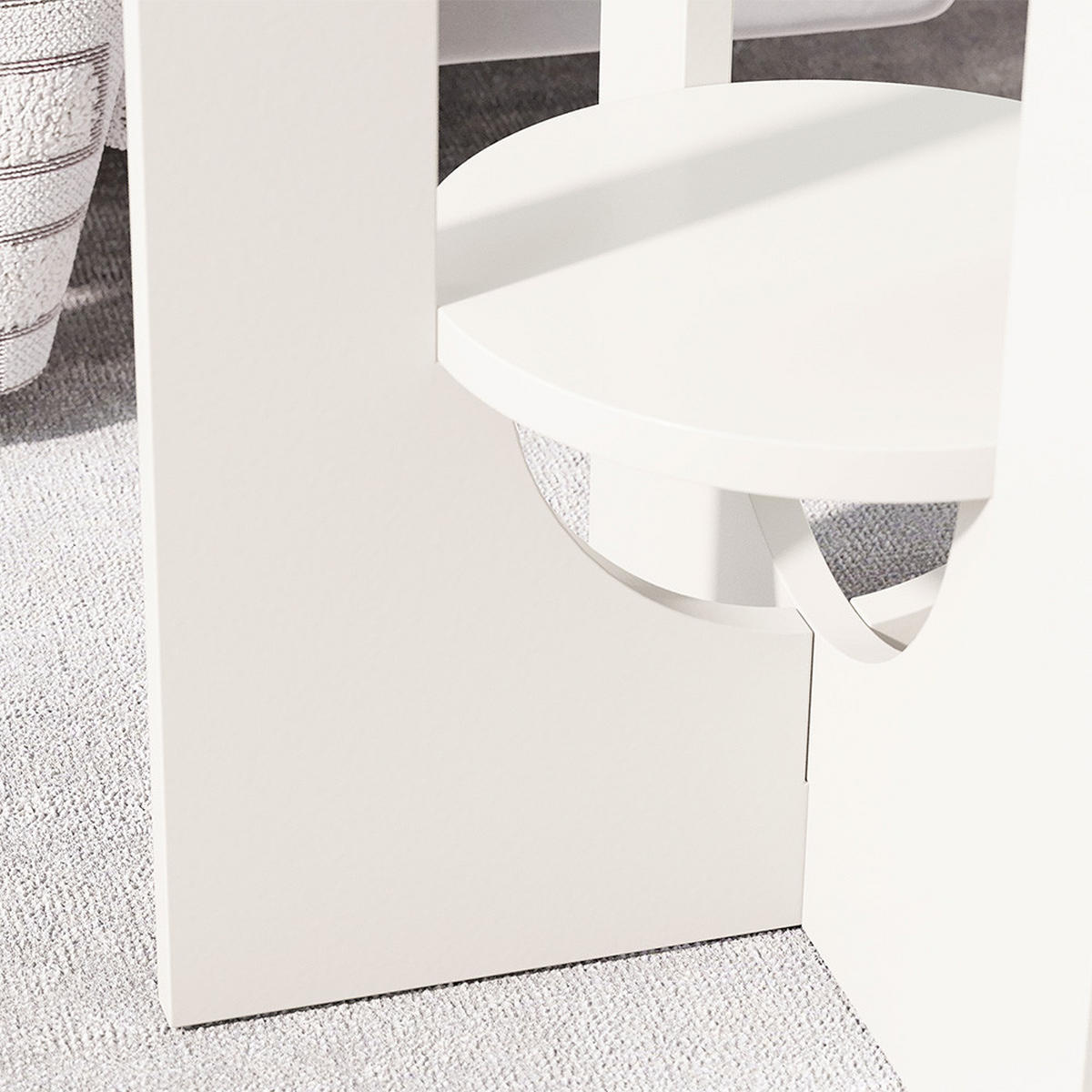 KONFERENČNÍ STŮL Vareo Bílá - bílá, kompozitní dřevo (40/40/50.5cm) - Vicco