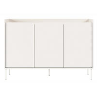 SIDEBOARD Tovi Weiß / Holzoptik Eiche 140 cm - Weiß, Holzwerkstoff/Metall (139.8/95.5/36.4cm) - Selsey