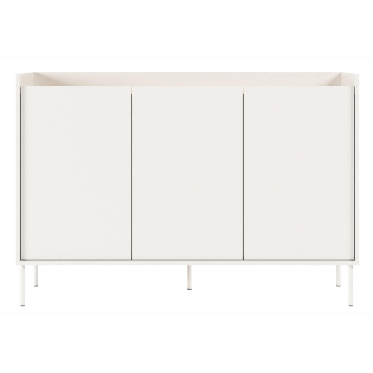 SIDEBOARD Tovi Weiß / Holzoptik Eiche 140 cm - Weiß, Holzwerkstoff/Metall (139.8/95.5/36.4cm) - Selsey