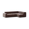 ECKSOFA Darcy - Braun, Holzwerkstoff/Textil (305/210cm) - Fun Möbel