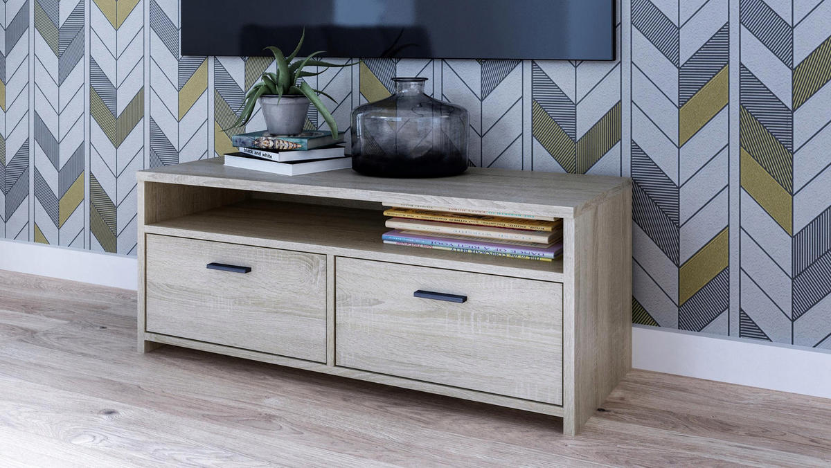 FERNSEHKOMMODE Mili Sonoma Eiche 100/45/44 cm - Sonoma Eiche, Holzwerkstoff (100/44/45cm) - Matkam Möbel