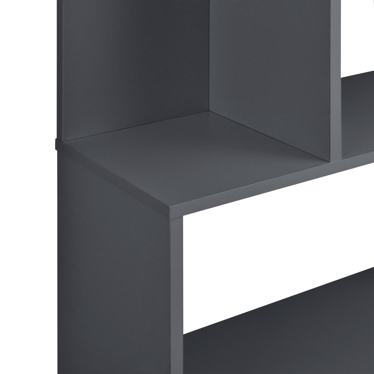 BÜCHERREGAL Borrby - Dunkelgrau, Holzwerkstoff (80/192/24cm) - [en.casa]