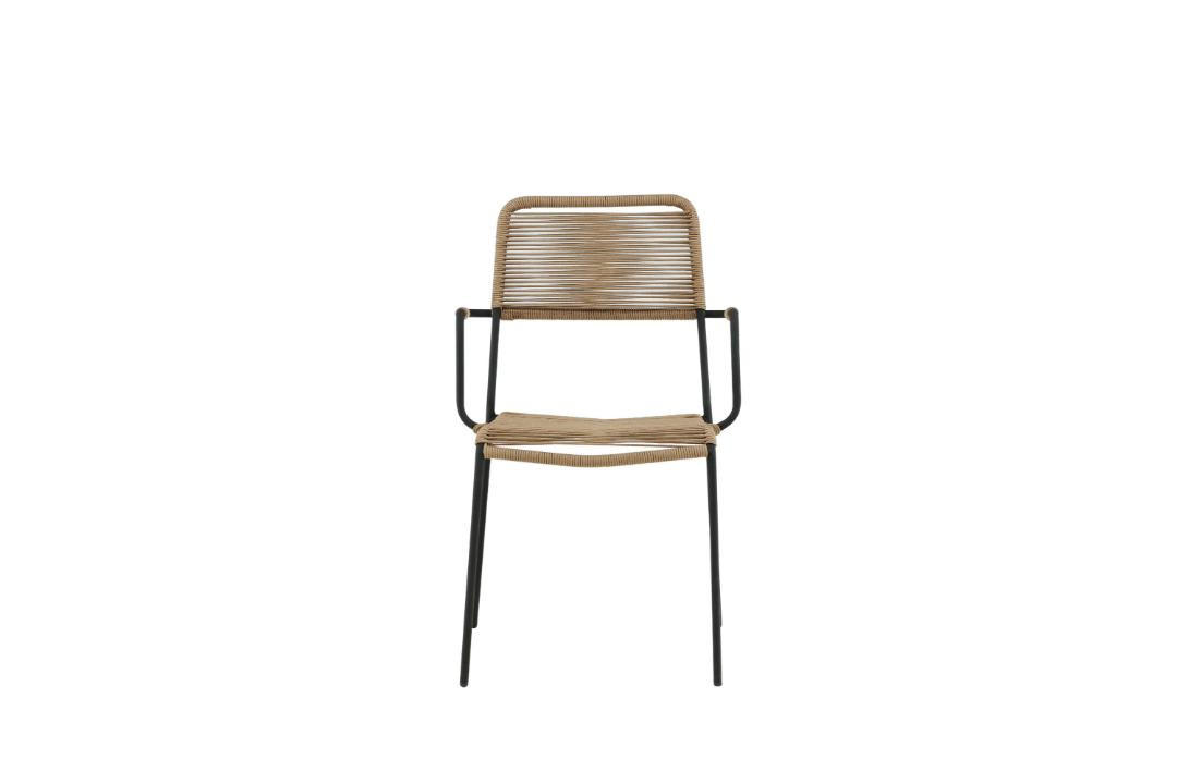 GARTENSTUHL, Lindos, Braun, Polyester, 55 x 66 x 85 cm - Braun, Textil (55/85/66cm) - ebuy24