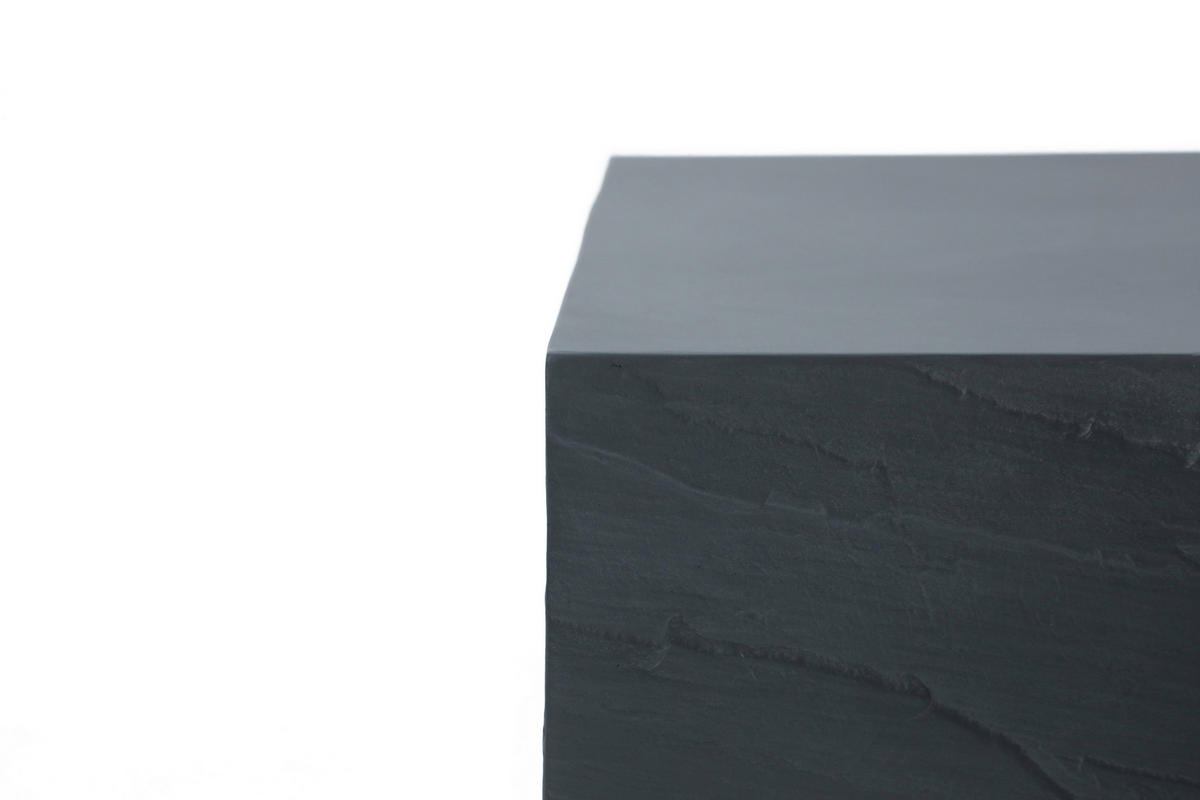 COUCHTISCH COLORADO aus GF-Beton Rechteck, Wetterbeständig, 86x66x36 cm - Dunkelgrau, Naturmaterialien (86/66/36cm) - Elementi