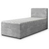 BOXBETT PISA 100 100x200 cm mit Matratze und Topper, H2+H3 - Hellgrau - Hellgrau, Holz (100/200cm) - MASSENO