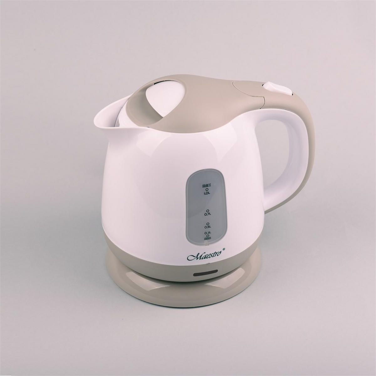 WASSERKOCHER ELEKTRISCH Weiß 16.8/16.8/20 cm MR012BEIGE - Weiß, Kunststoff (16.8/20/16.8cm) - Maestro 