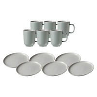 KAFFEESERVICE Jasper mint 12er Set - Mintgrün, Keramik (1/1/1cm) - Ritzenhoff Breker