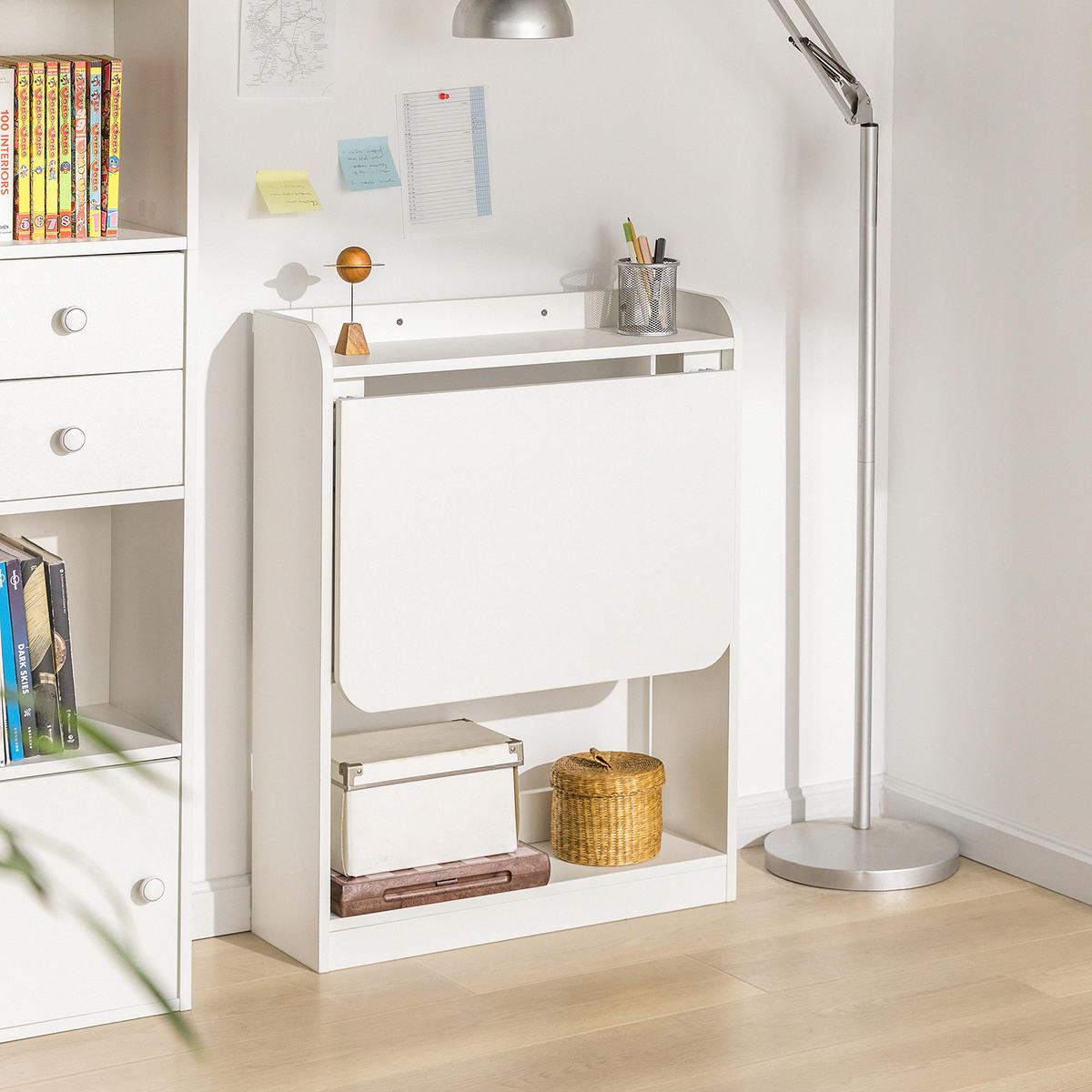 SCHREIBTISCH Weiß - Weiß, Holzwerkstoff (58/64/82cm) - SoBuy