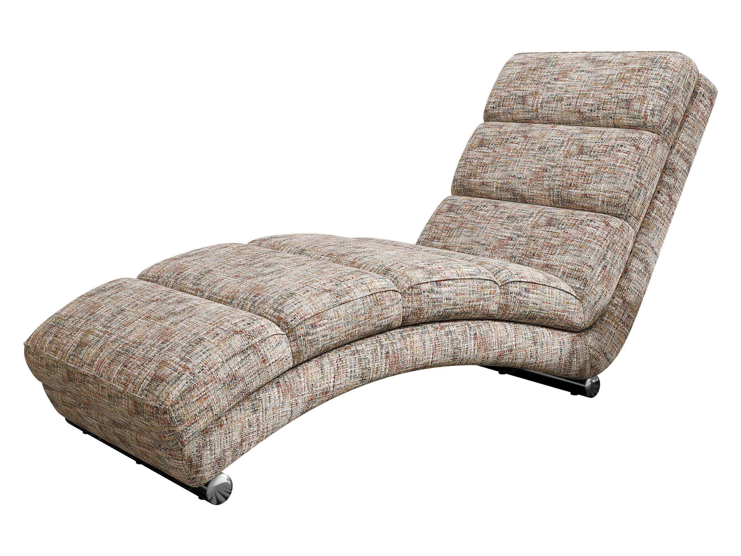 RELAXLIEGE Holiday Premium - Chromfarben/Cappuccino, Holz/Textil (62/84/180cm) - MIRJAN24