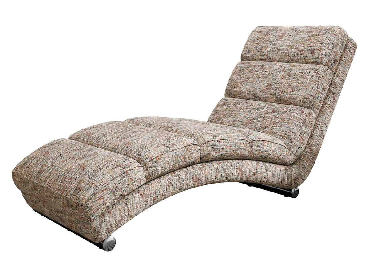 RELAXLIEGE Holiday Premium - Chromfarben/Cappuccino, Holz/Textil (62/84/180cm) - MIRJAN24