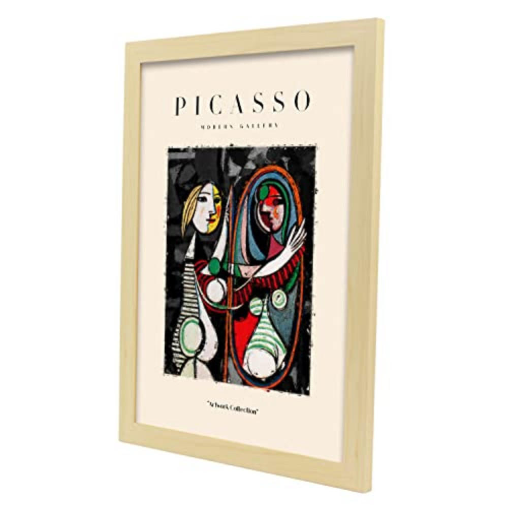 POSTER Picasso Sammlungs40 A3 Rahmen Aus Hellem Holz - Beige, Papier (29.7/5/42cm) - Nacnic