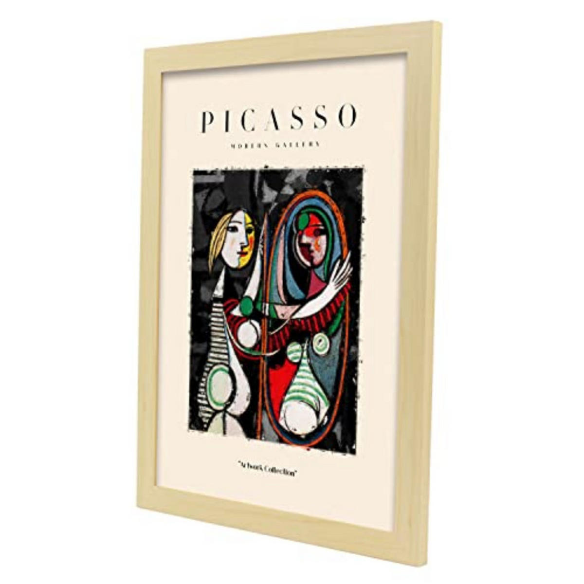 POSTER Picasso Sammlungs40 A3 Rahmen Aus Hellem Holz - Beige, Papier (29.7/5/42cm) - Nacnic