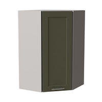 HÄNGESCHRANK Oslo W4/10/60 Grau / Reed Green Matt 60 / 60 / 96cm - Grau/Grün, Holz/Holzwerkstoff (60/96/60cm) - Feldmann-Wohnen