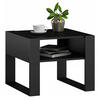 COUCHTISCH KAJA Schwarz 60/53,6/50 cm - Schwarz, Holzwerkstoff (53.6/60/50cm) - Matkam Möbel