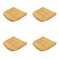 SITZKISSEN Napels - Gelb - 46/46/6 cm - 4er-Set - Gelb, Textil (46/6/46cm) - Madison