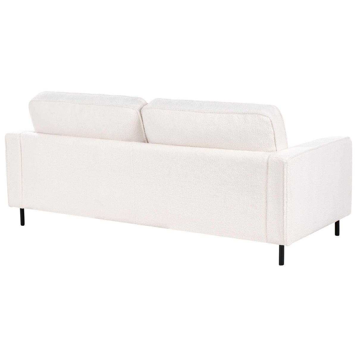 SADA POHOVEK 4-místná Bouclé Bílá Savalen - bílá/černá, textil (204/87/91cm) - Beliani