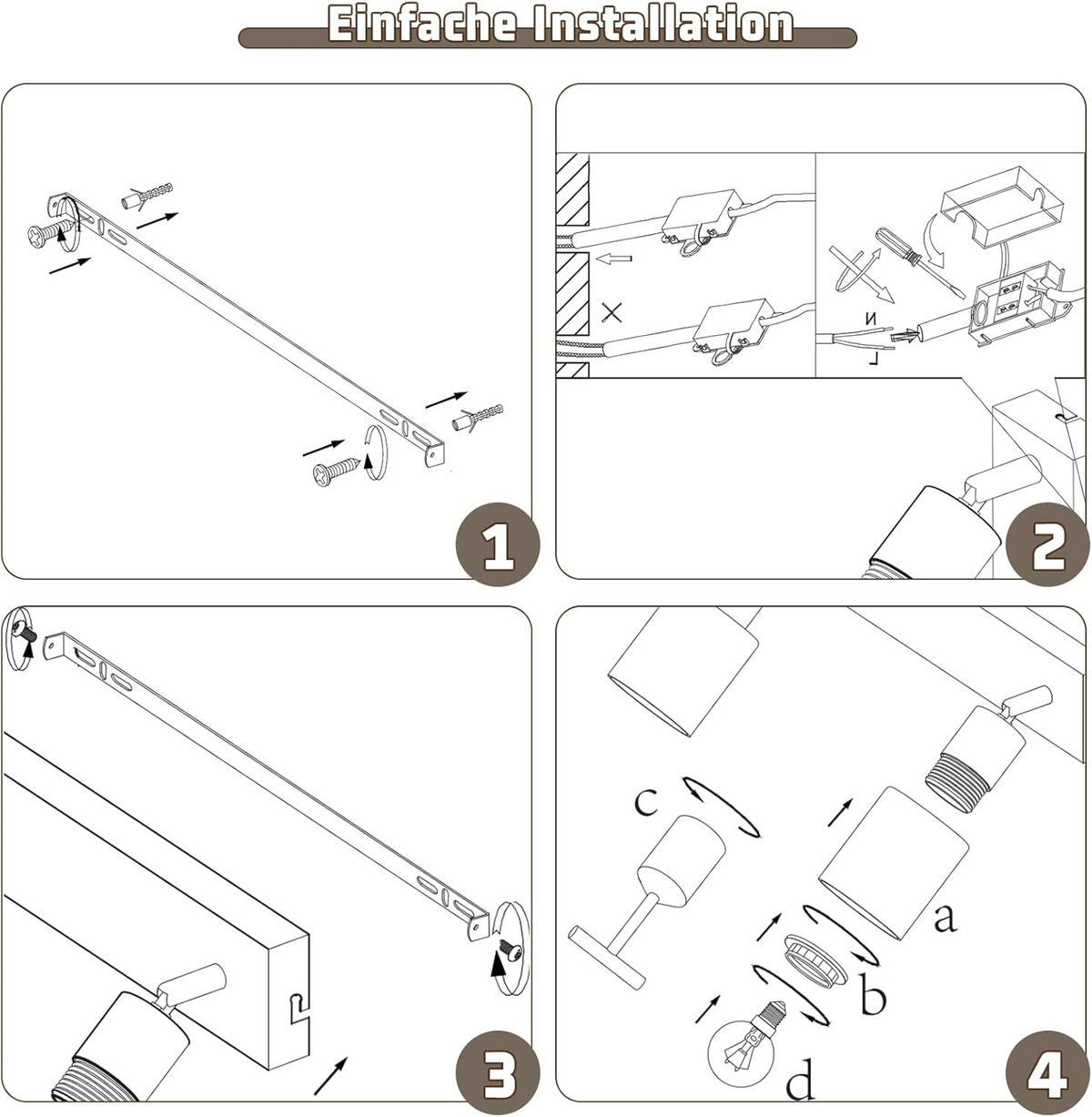 DECKENSTRAHLER Leuchthard 19/15/26 cm - Schwarz, Metall (26/19/15cm) - ZMH