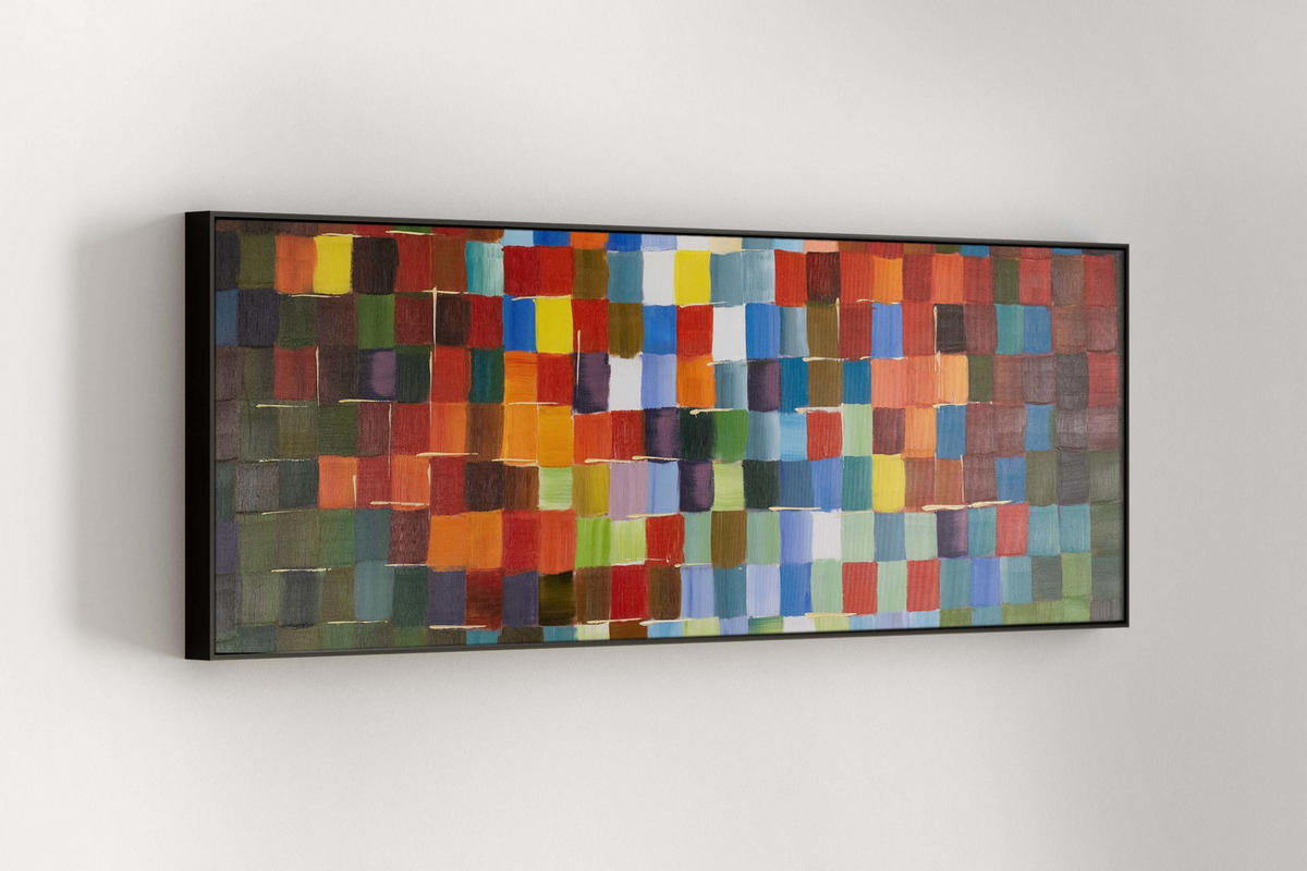 ÖLGEMÄLDE 50/150 cm - Multicolor, Holz/Textil (50/150cm) - KUNSTLOFT