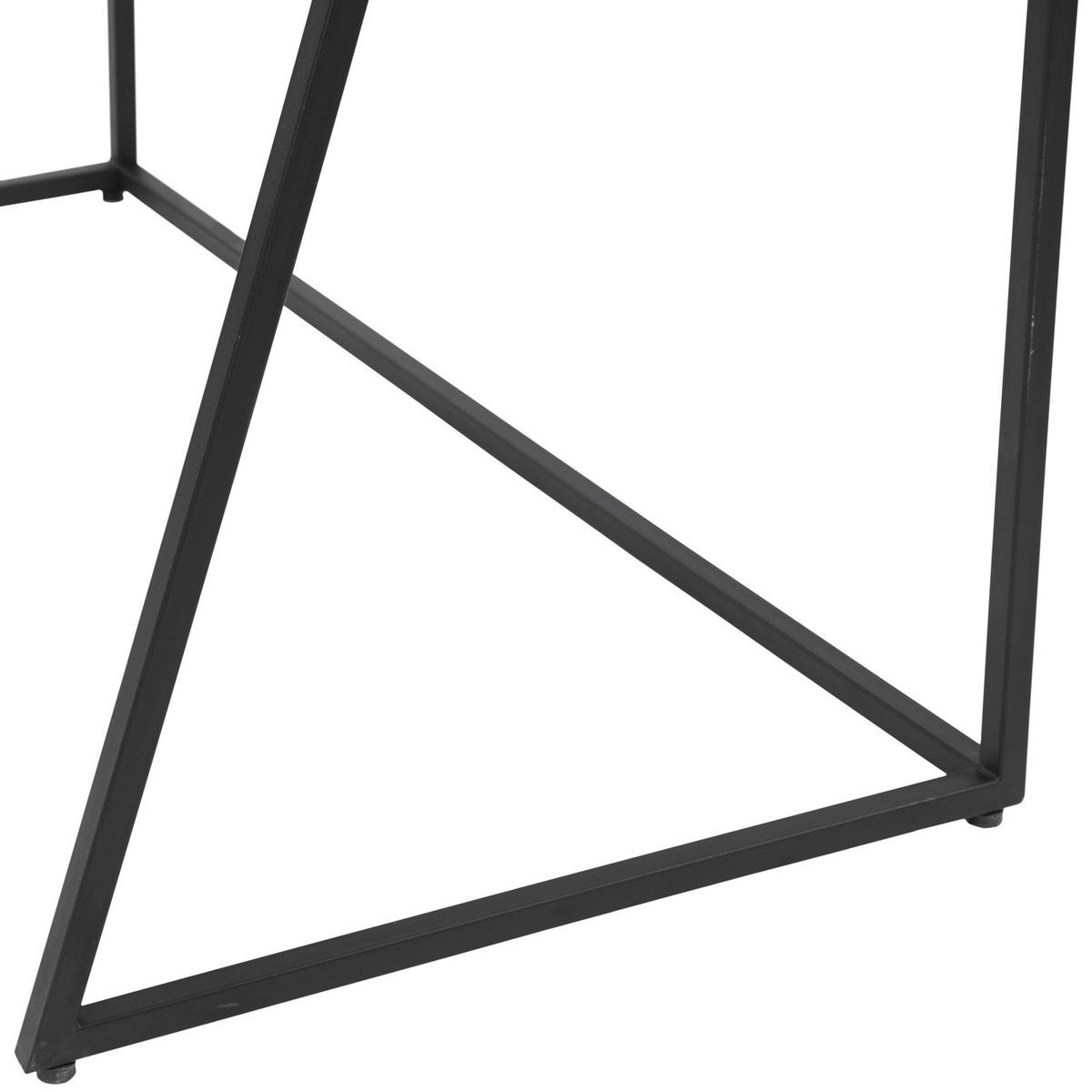 SCHREIBTISCH Charles Holz und Schwarz - Braun, Holzwerkstoff (119/61.6/89cm) - Happy Garden