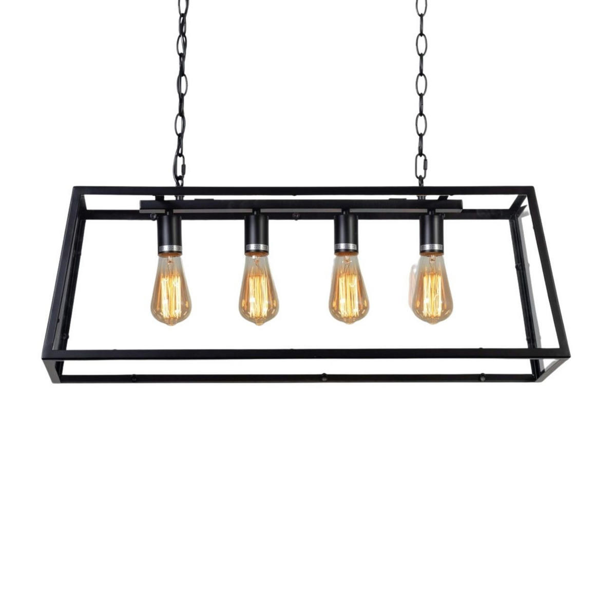 HÄNGELEUCHTE Fresy, Schwarz, 78cm - Schwarz, Glas (78/78/26.5cm) - KOSILUM