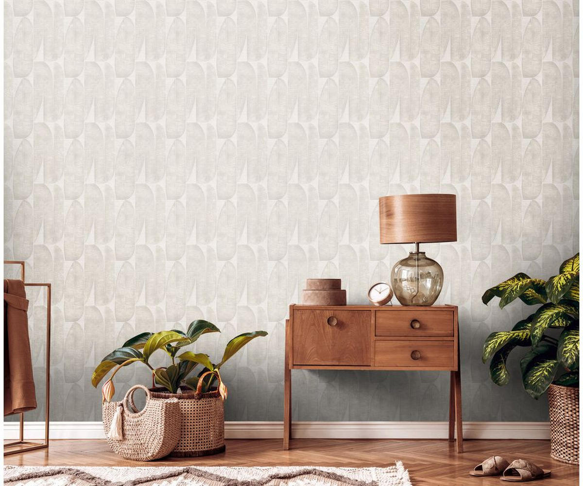 VLIESTAPETE Beige 53/1005 cm - Beige, Textil (53/1cm) - KUNSTLOFT