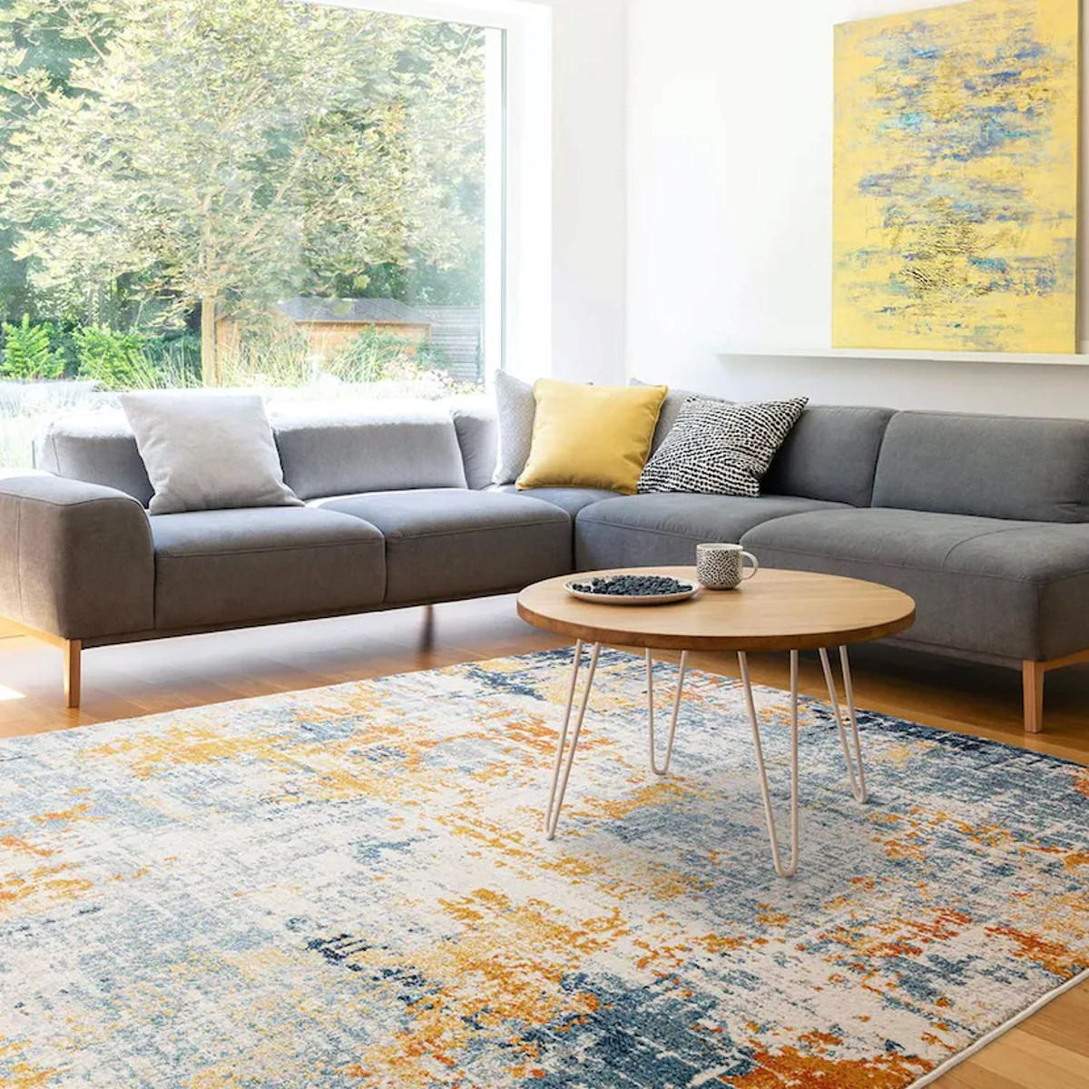 TEPPICH Moderner, flachgewebter für Wohn- und Schlafzimmer MIRAGE Mehrfarbig 200 x 290 cm - Multicolor, Textil (200/290cm) - Novatrend
