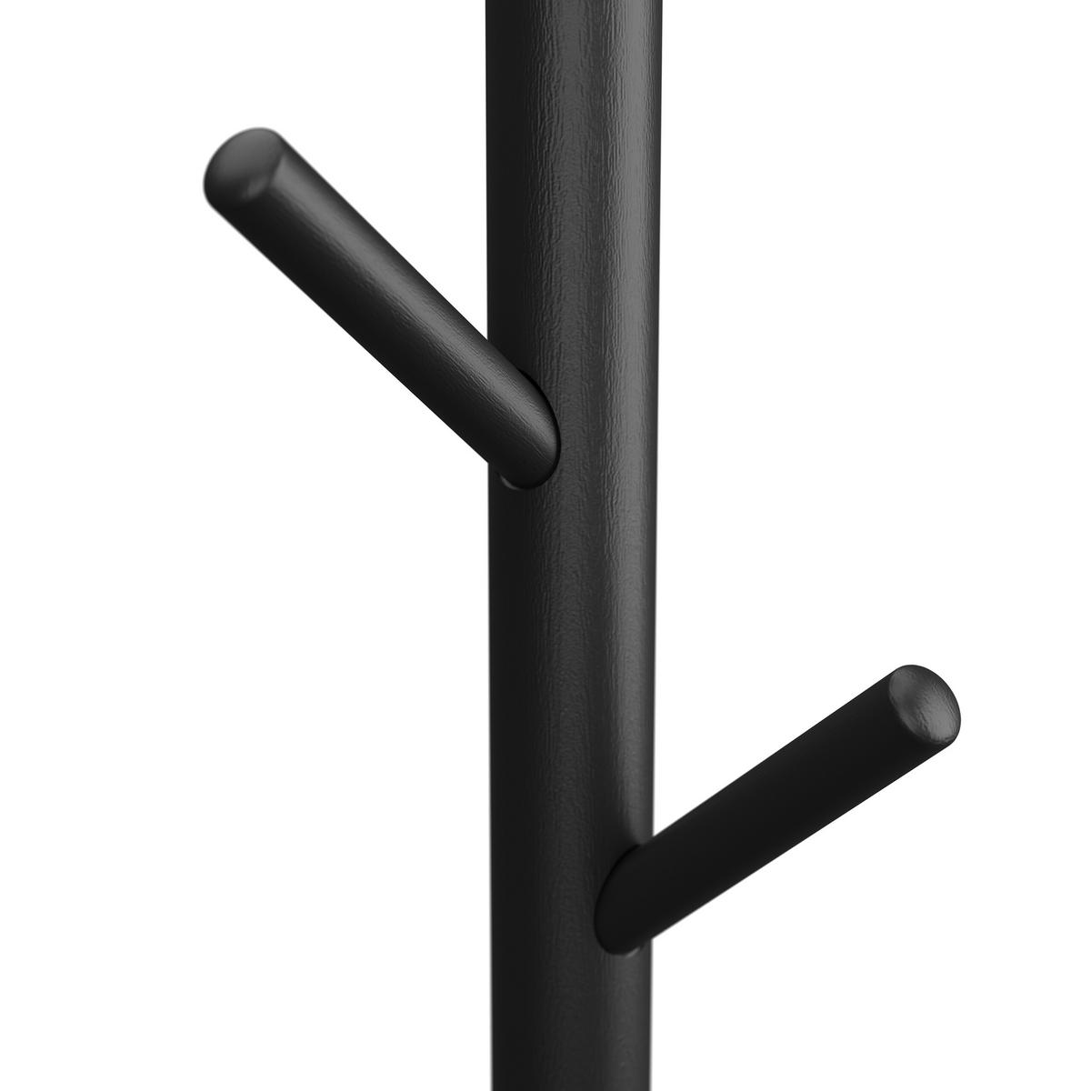 GARDEROBENSTÄNDER - Schwarz, Holz (43.5/173/37cm) - Relaxdays